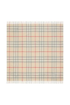 beige wool blanket BURBERRY KIDS | 8089654A2205